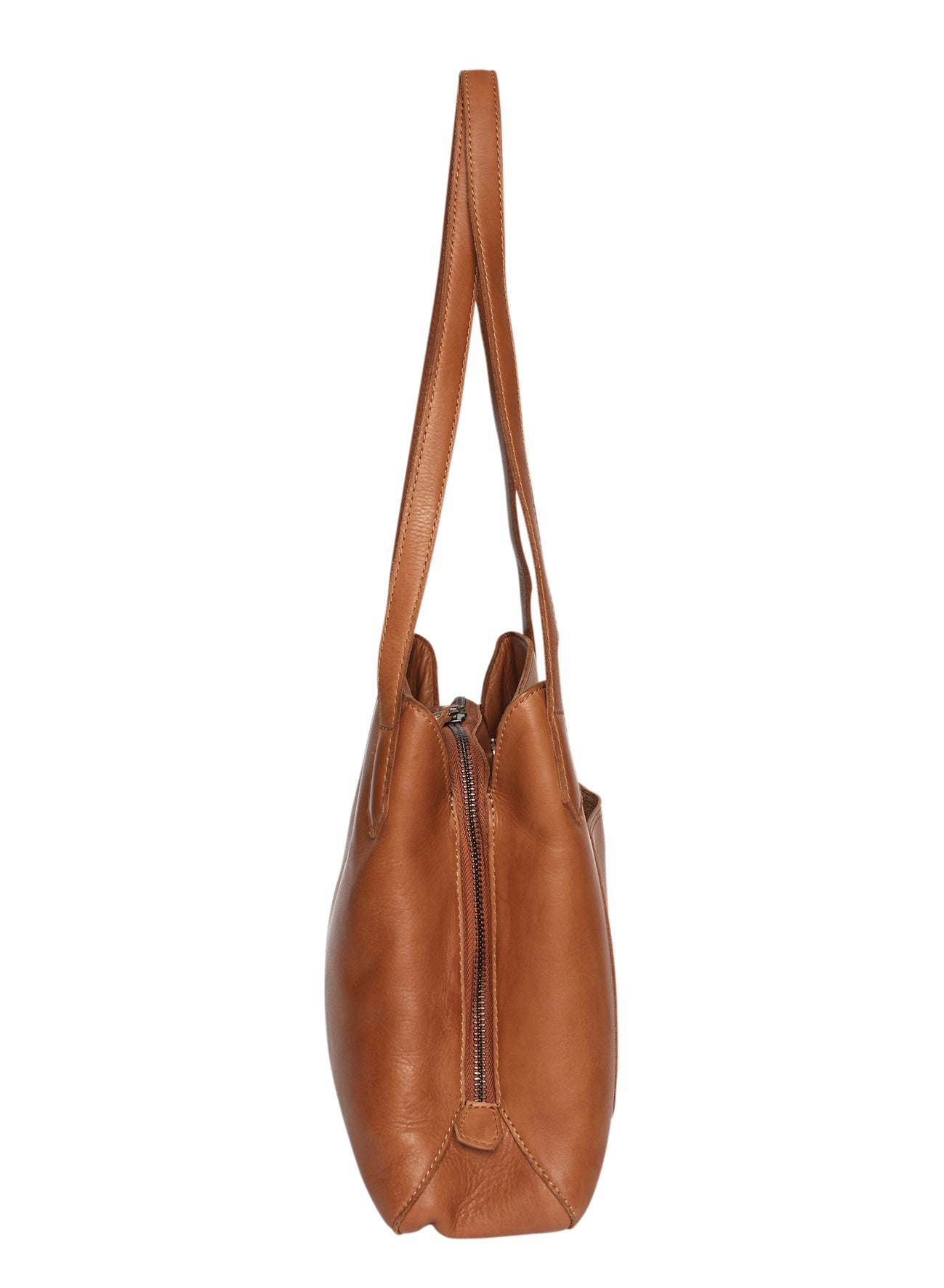 Ladies Leather Tote Style 7909 Tan