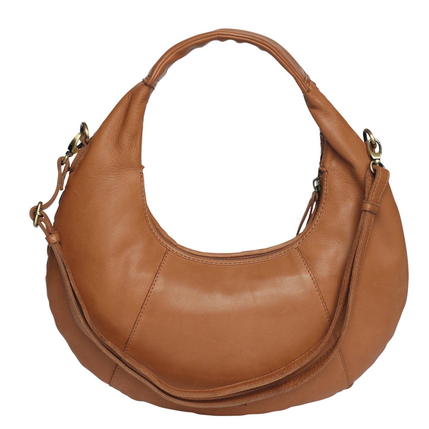 Ladies Leather Shoulder/Cross Body Style 7911 Tan
