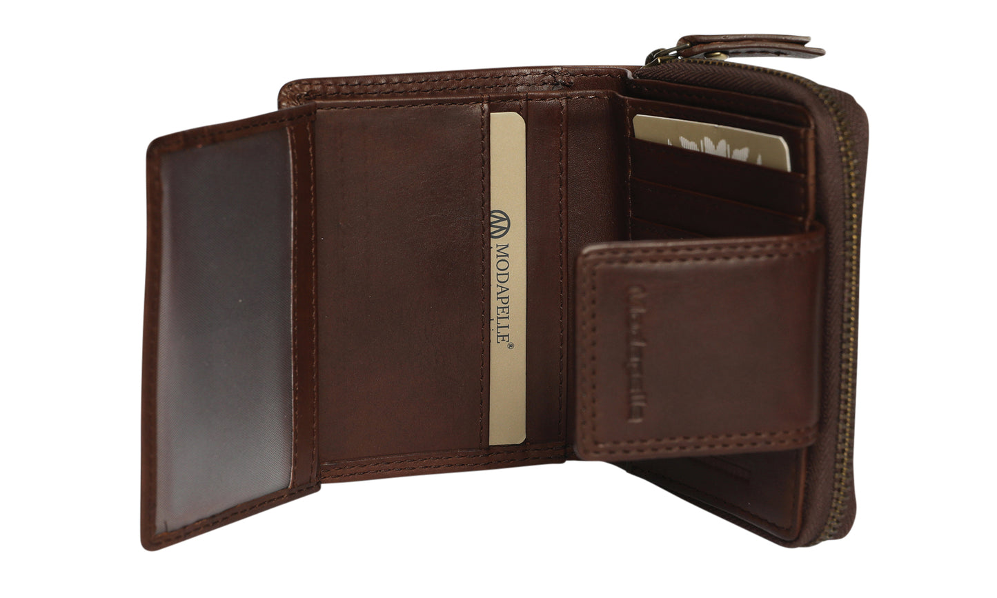 Ladies Leather Wallet Style 7912 Brown