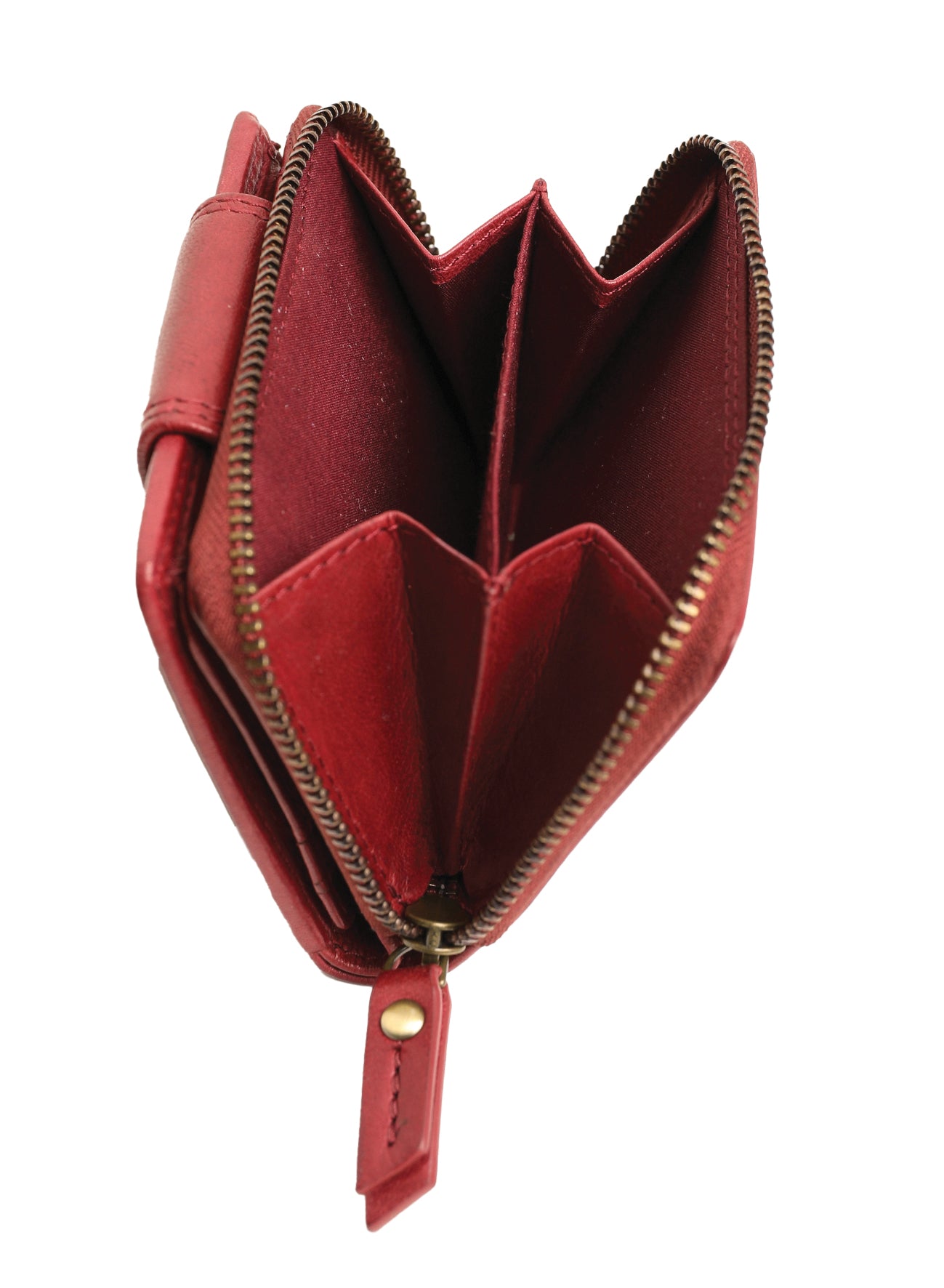 Ladies Leather Wallet Style 7912 Burgundy