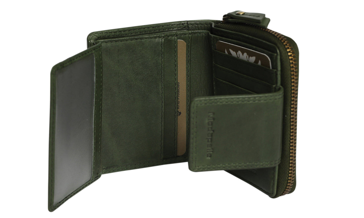 Ladies Leather Wallet Style 7912 Olive