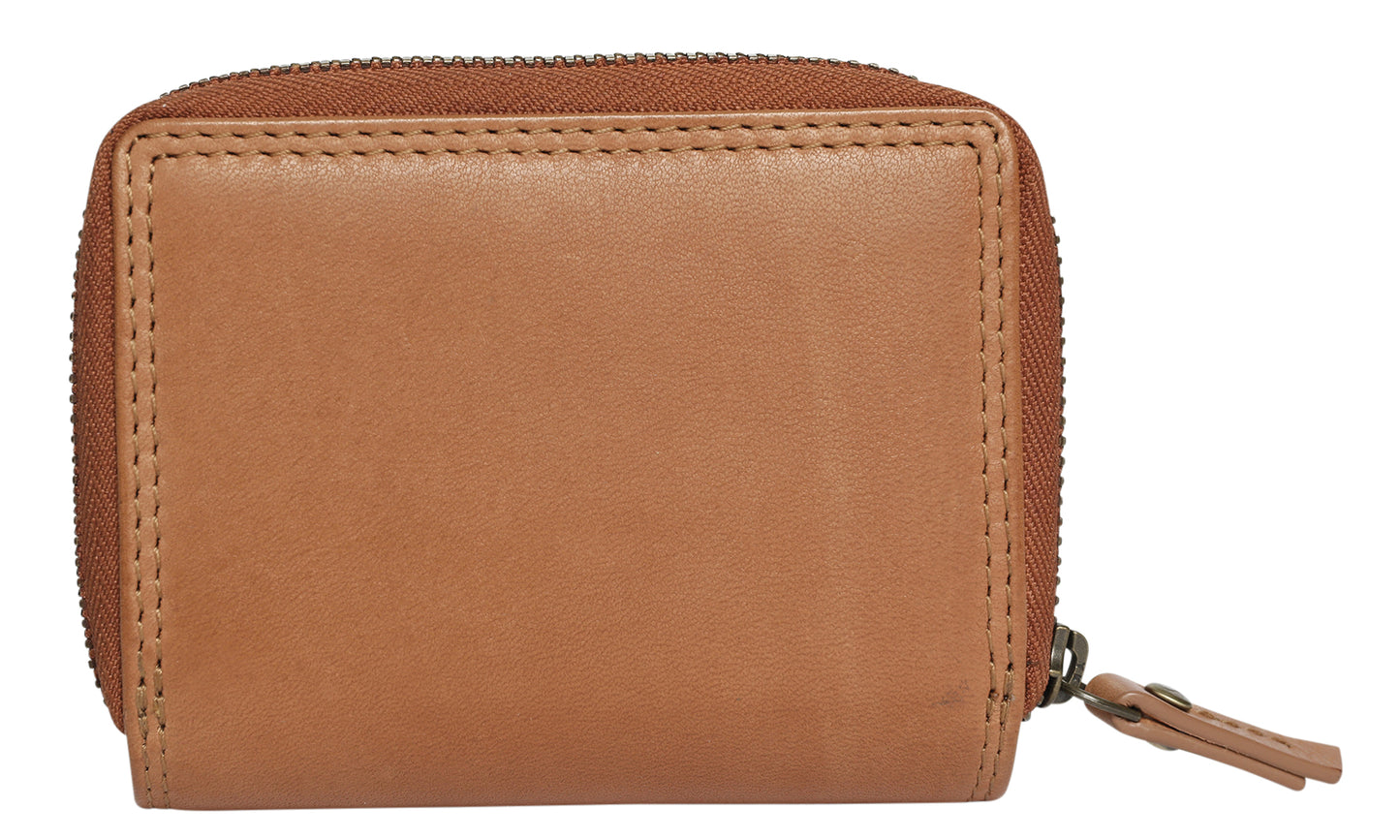 Ladies Leather Wallet Style 7912 Tan