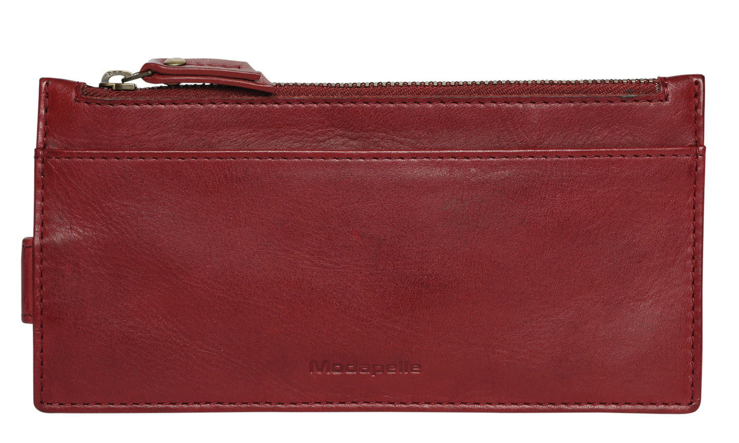 Ladies Leather Wallet - New Arrivals Style 7915 Burgundy