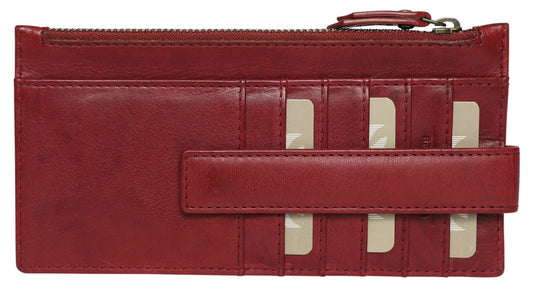 Ladies Leather Wallet - New Arrivals Style 7915 Burgundy