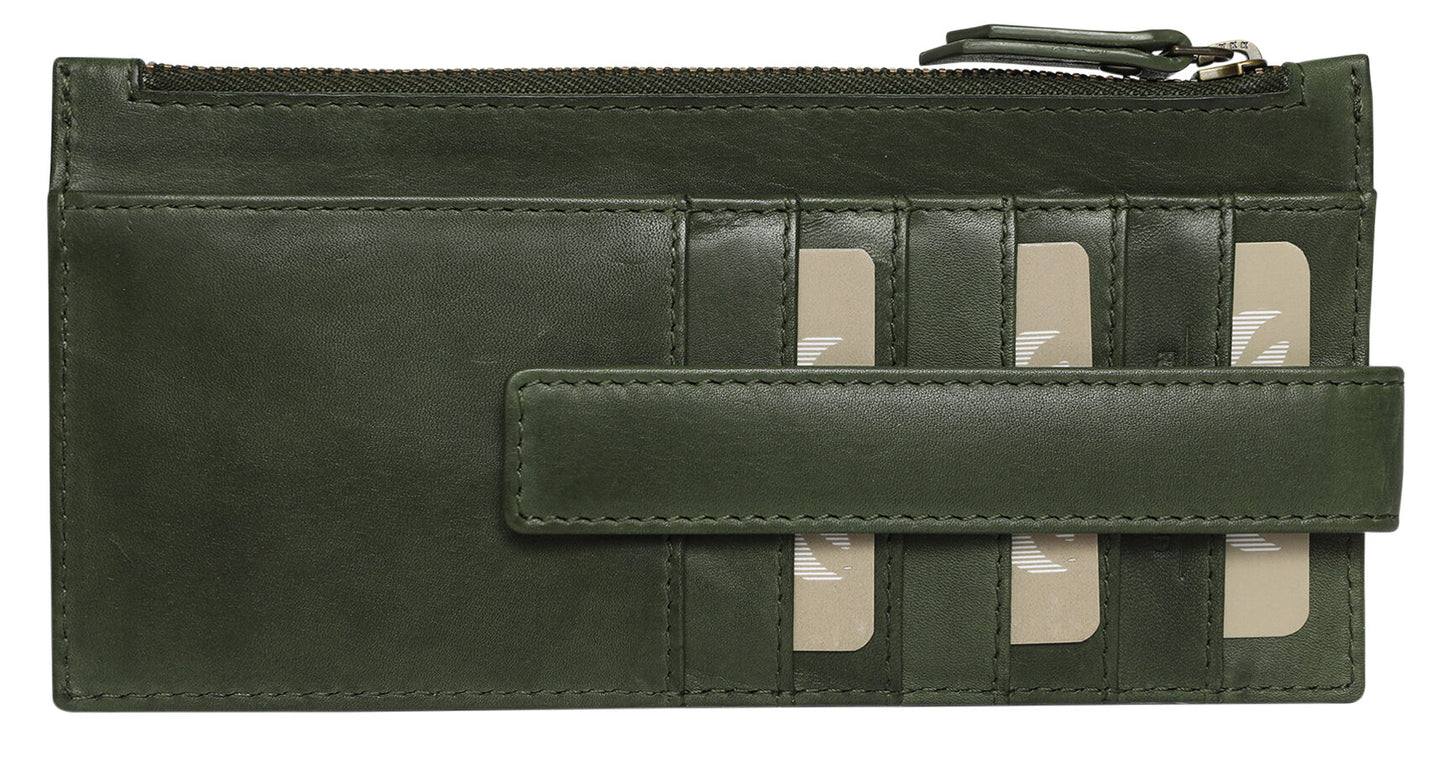 Ladies Leather Wallet - New Arrivals Style 7915 Olive