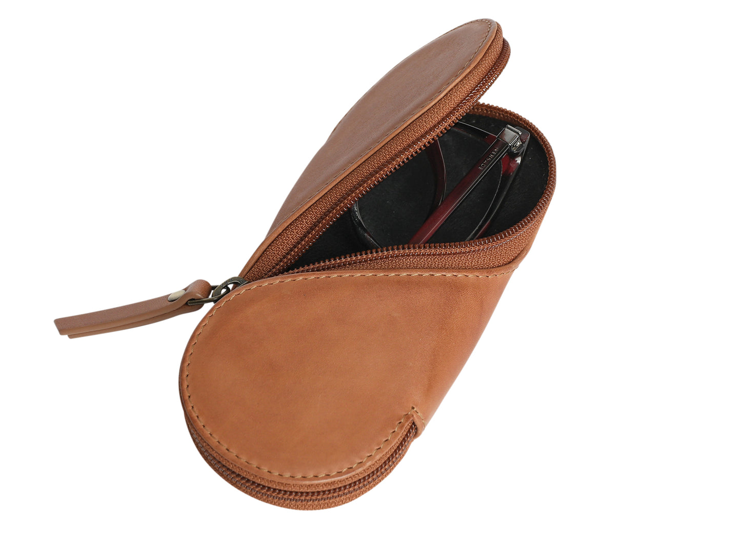 Leather Optical Case Style 7916 Burgundy