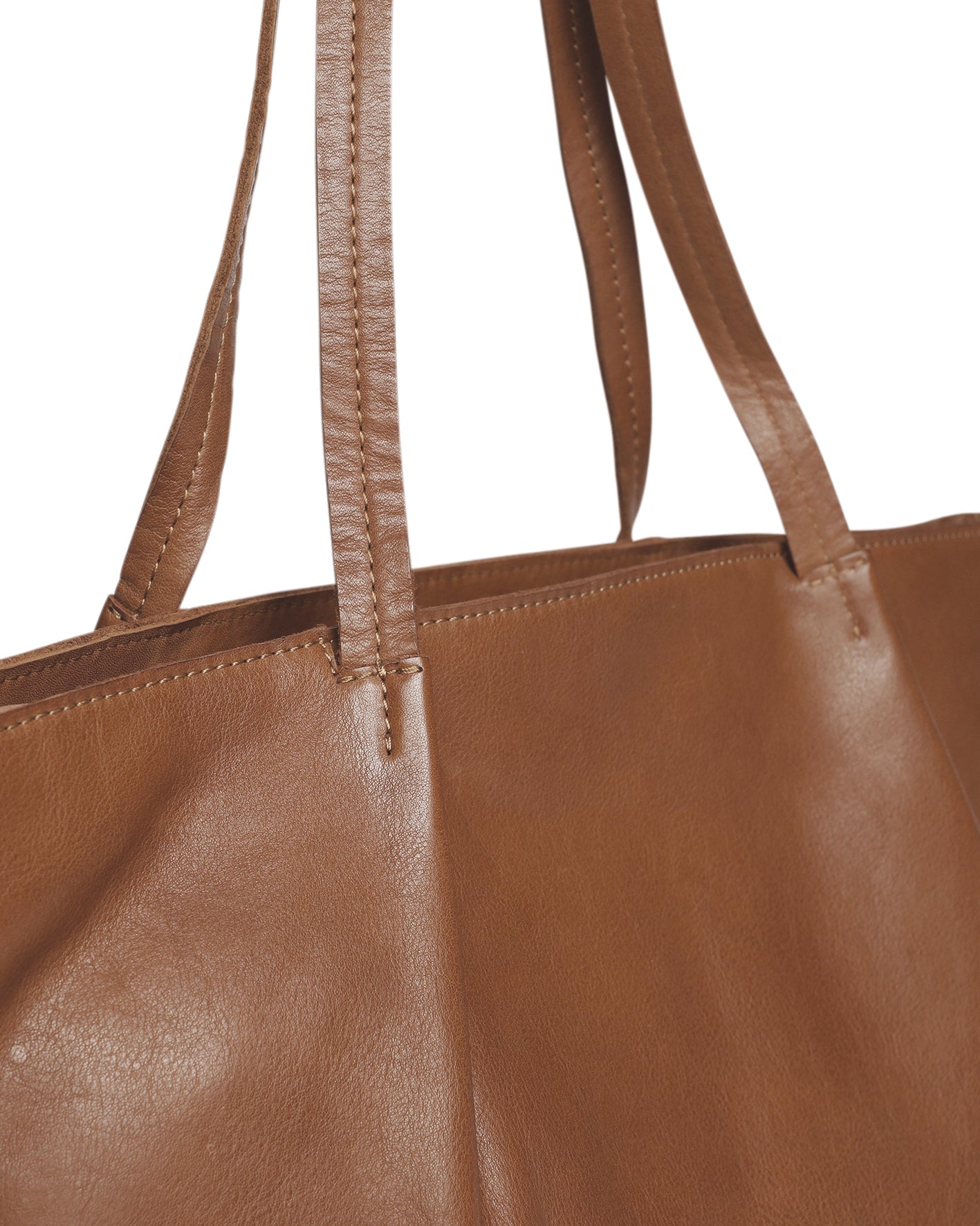 Ladies Leather Tote Style 7933 Tan