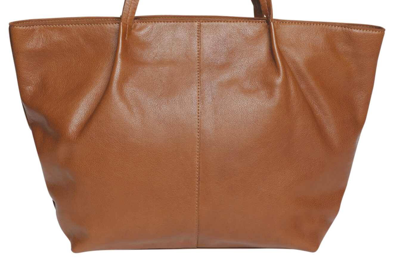 Ladies Leather Tote Style 7933 Tan