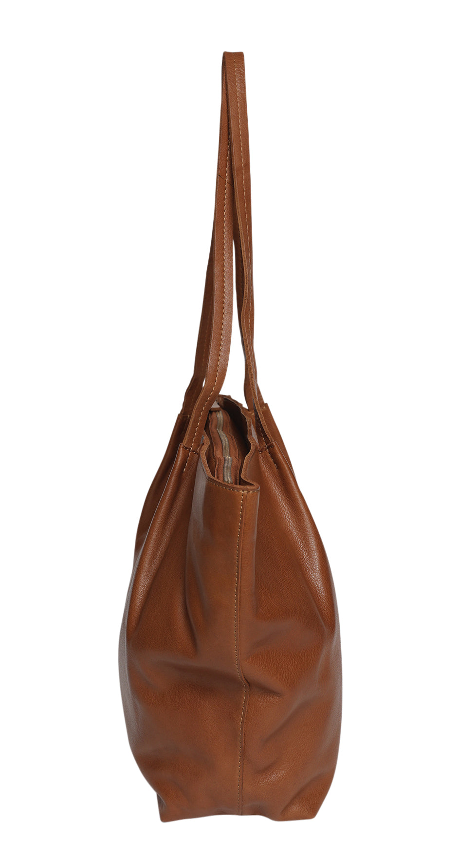 Ladies Leather Tote Style 7933 Tan
