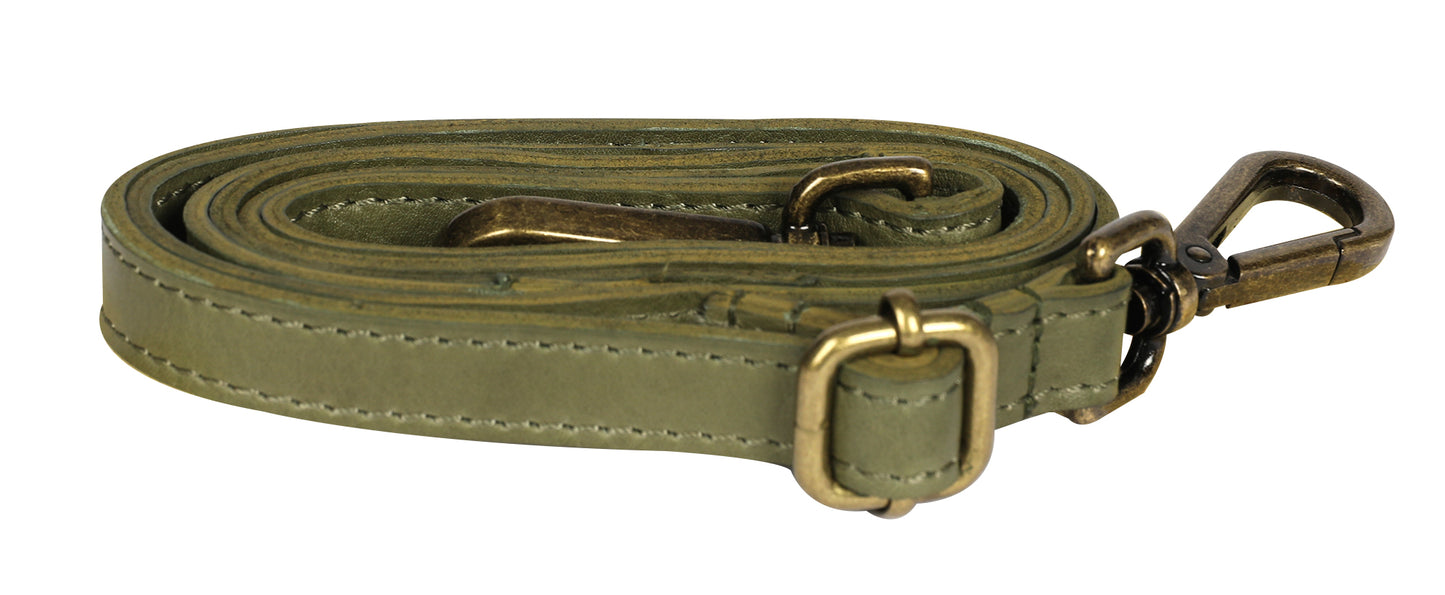 Ladies Leather Cross Body Style 7934 Olive