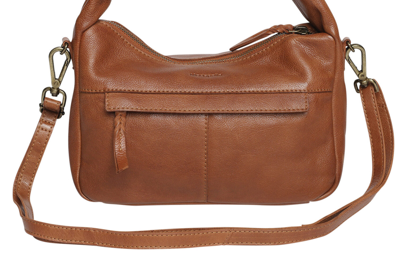 Ladies Leather Cross Body Style 7934 Tan