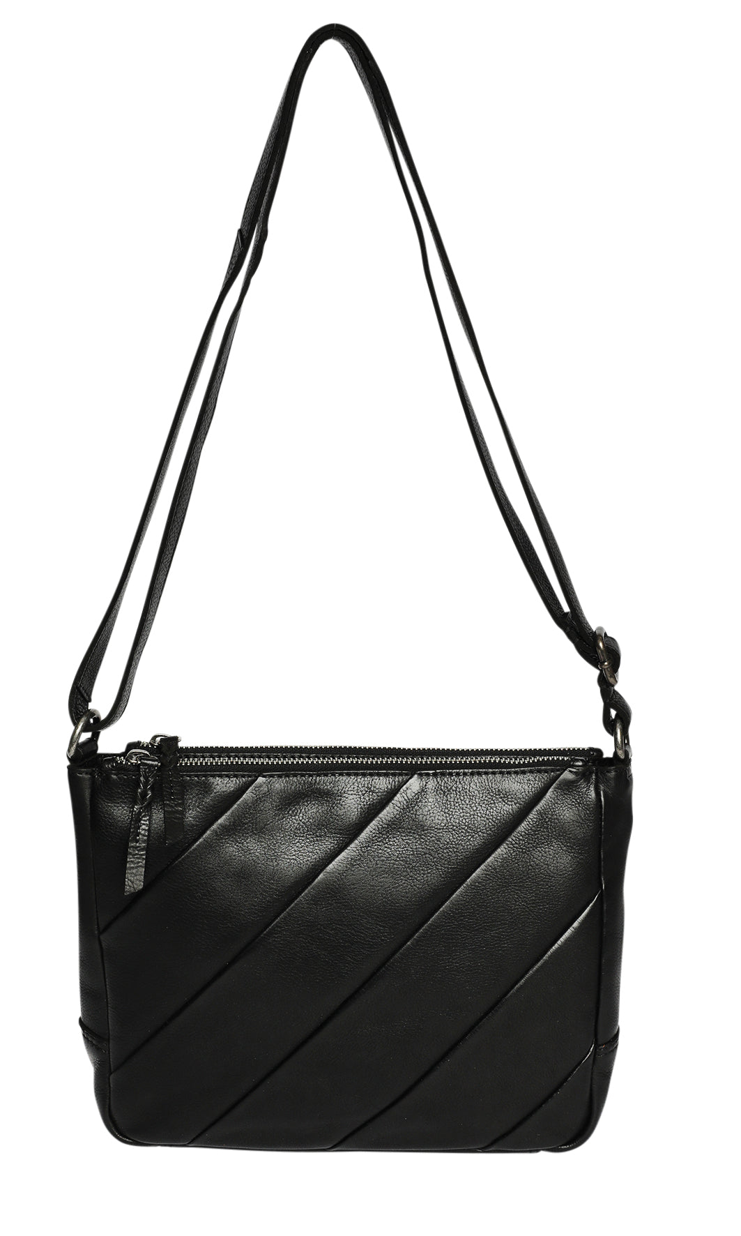 Ladies Leather Cross Body - New Arrivals Style 7937 Black