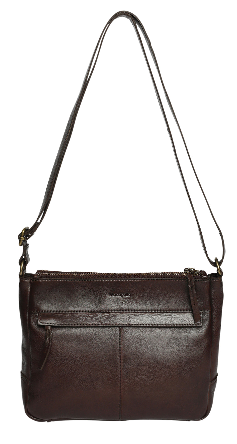 Ladies Leather Cross Body - New Arrivals Style 7937 Dark Brown