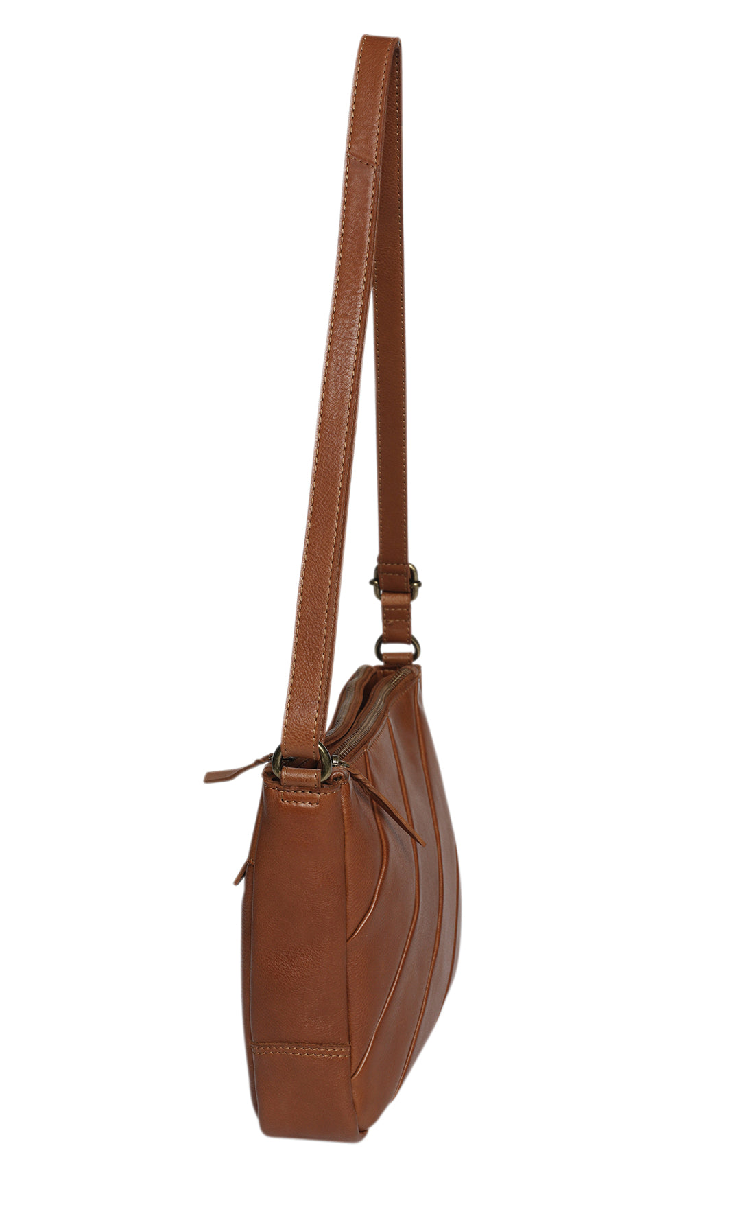 Ladies Leather Cross Body - New Arrivals Style 7937 Tan