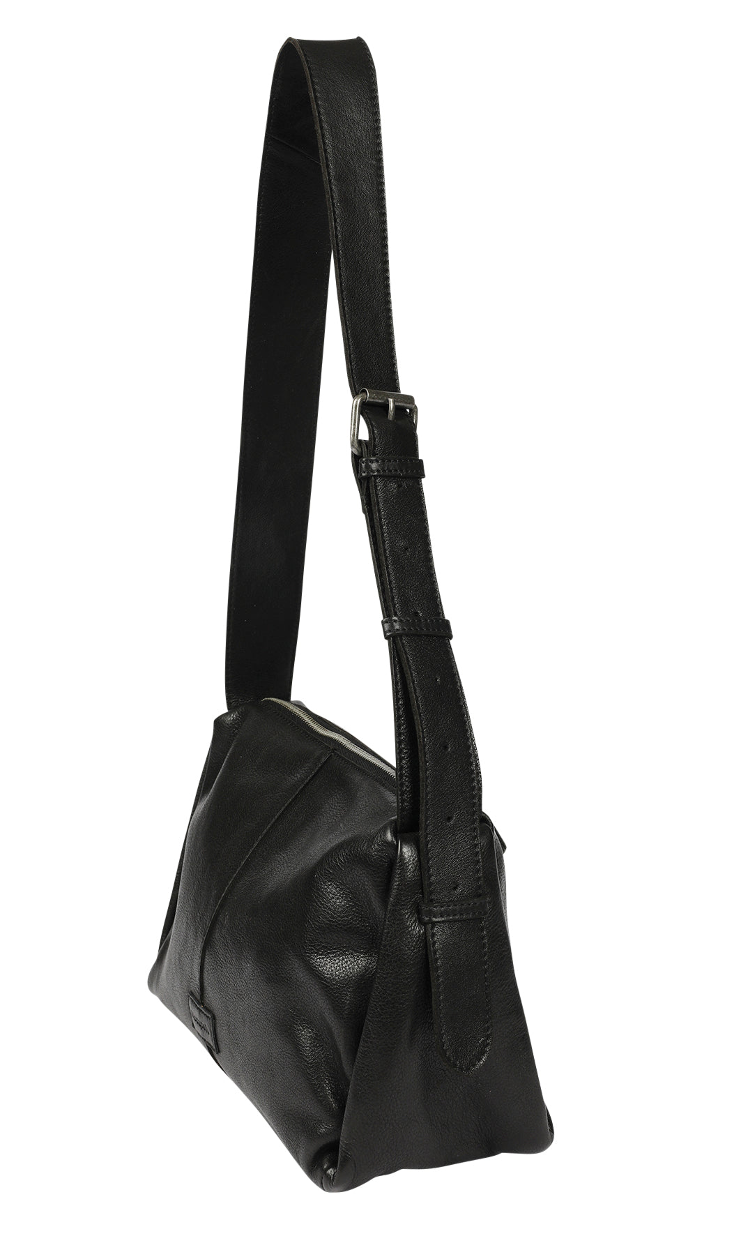 Ladies Leather Cross Body Bag Style 7940 Black