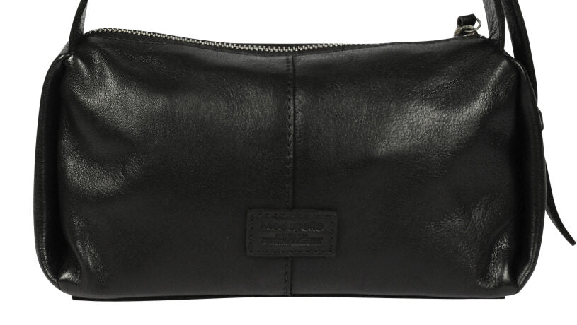 Ladies Leather Cross Body Bag Style 7941 Black