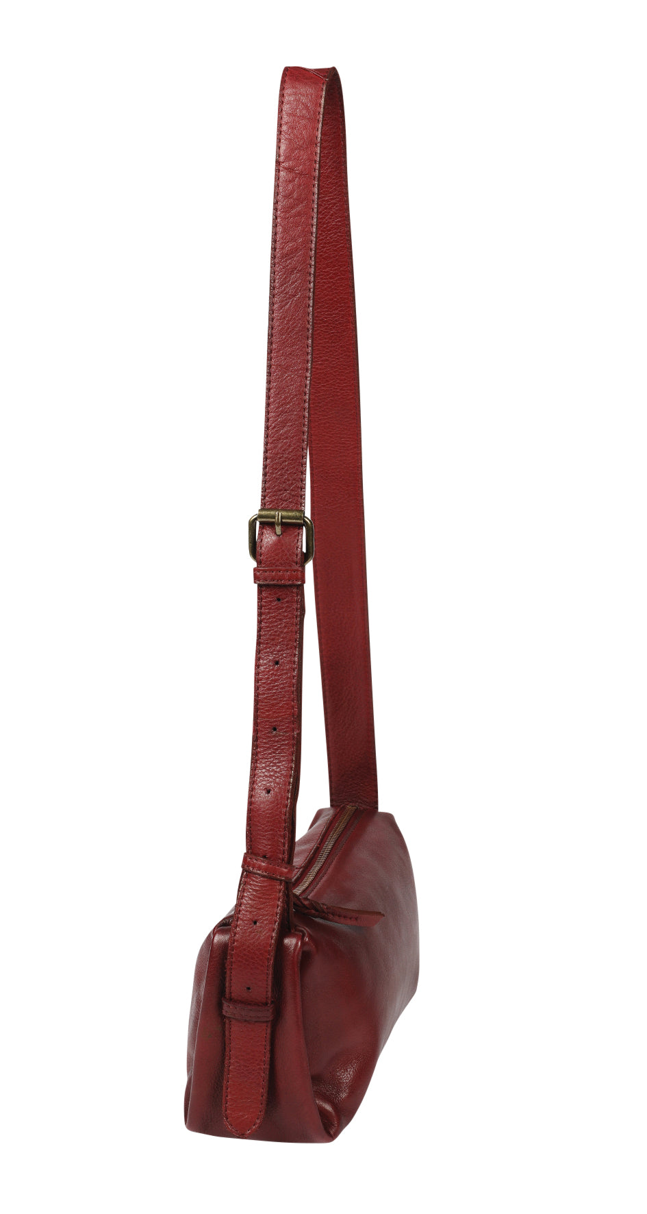 Ladies Leather Cross Body Bag Style 7941 OxBlood