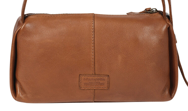 Ladies Leather Cross Body Bag Style 7941 Tan