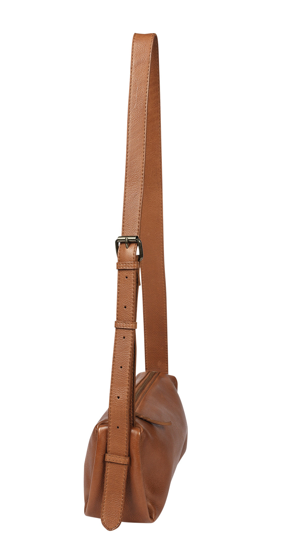 Ladies Leather Cross Body Bag Style 7941 Tan