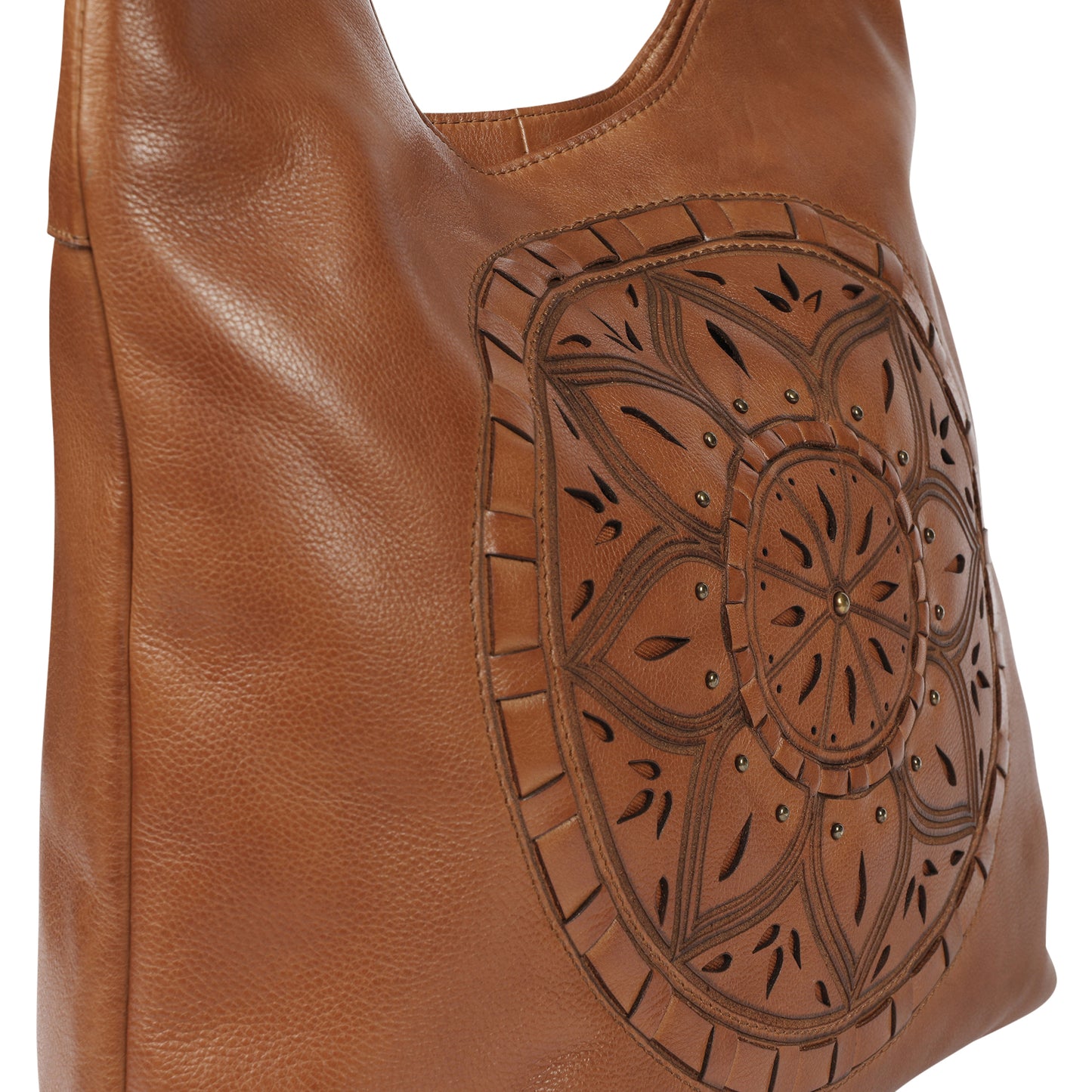 Ladies Leather Tote Style 7942 Tan