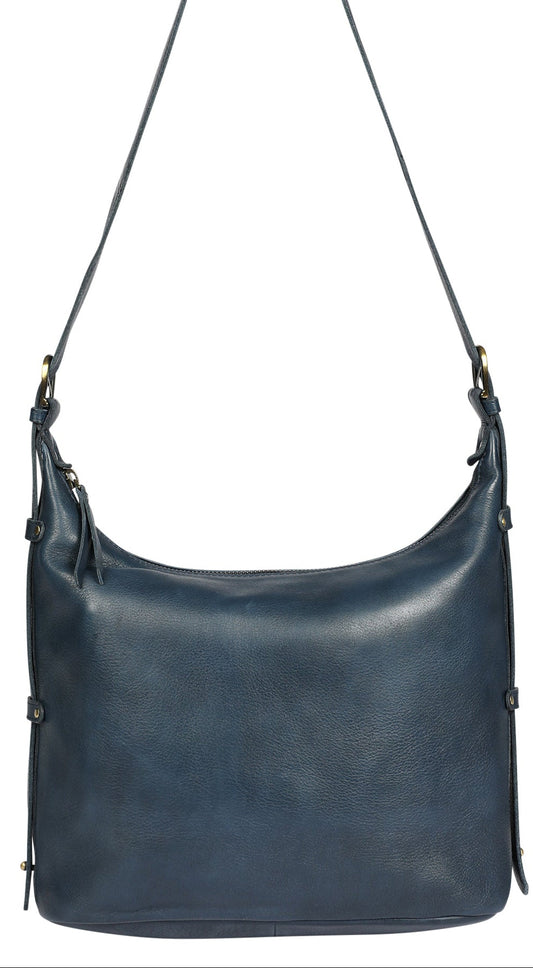Ladies Leather Cross Body - New Arrivals Style 8219 Navy