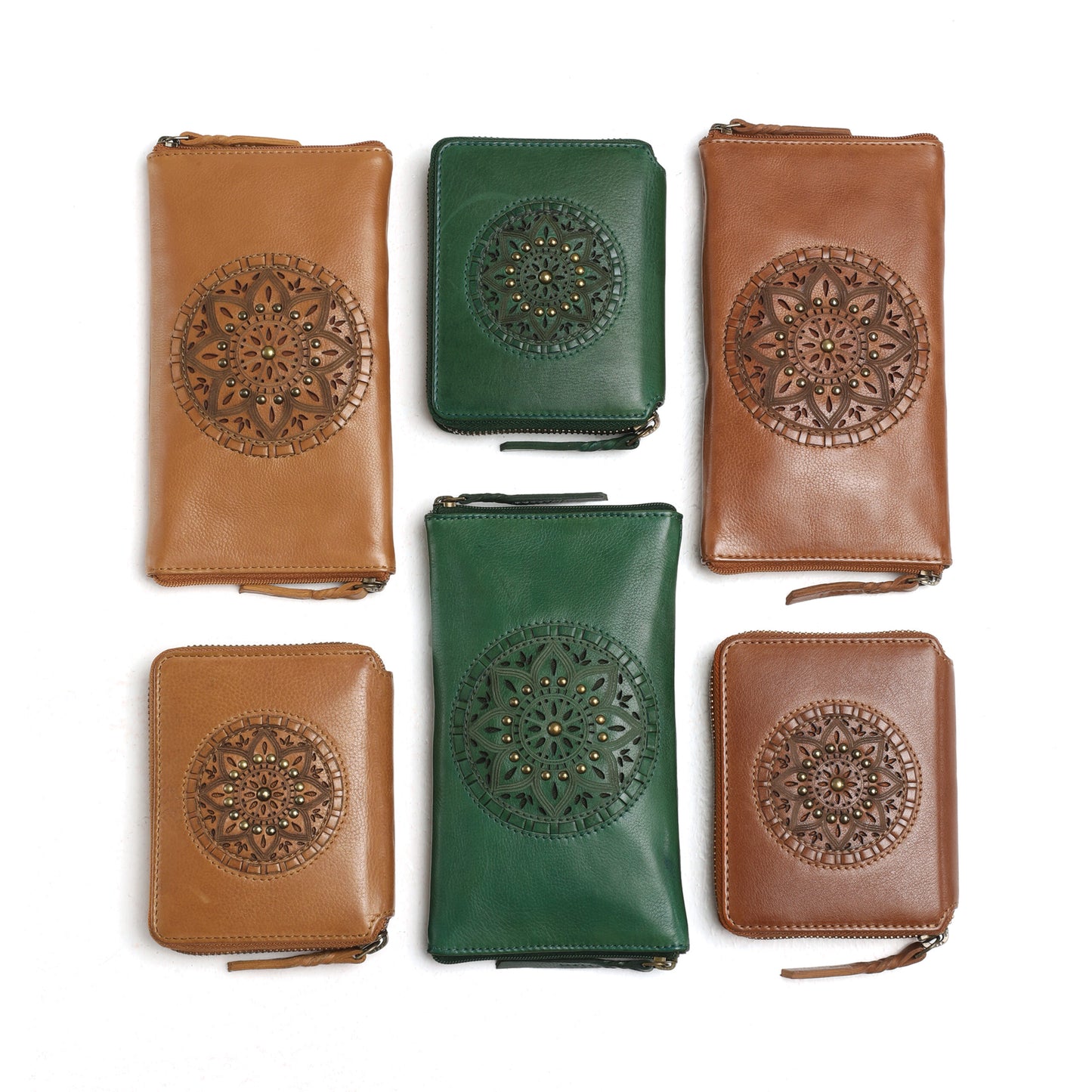 Ladies Leather Wallet Style 7945 Tan