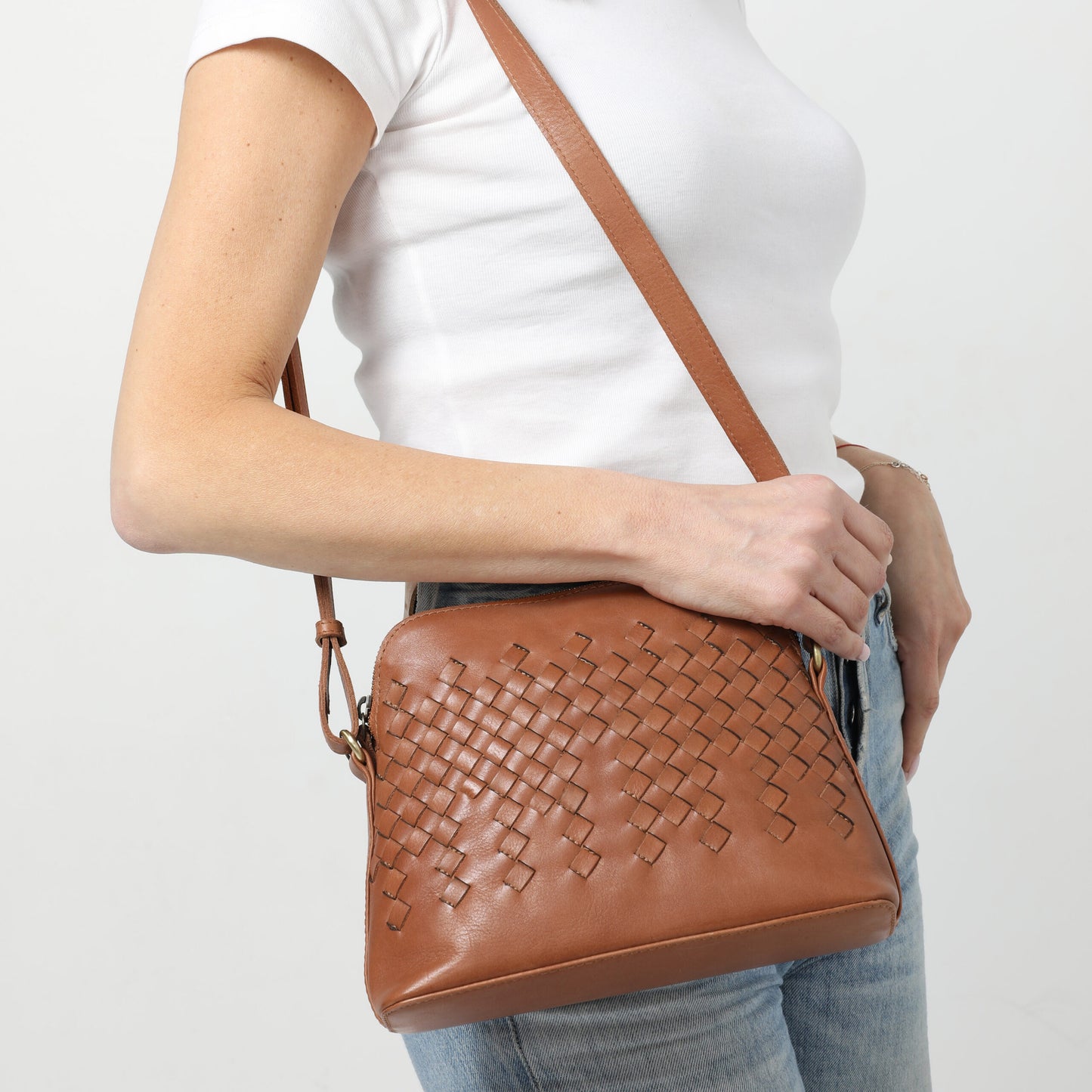 Ladies Leather Cross Body - New Arrivals Style 7895 Navy