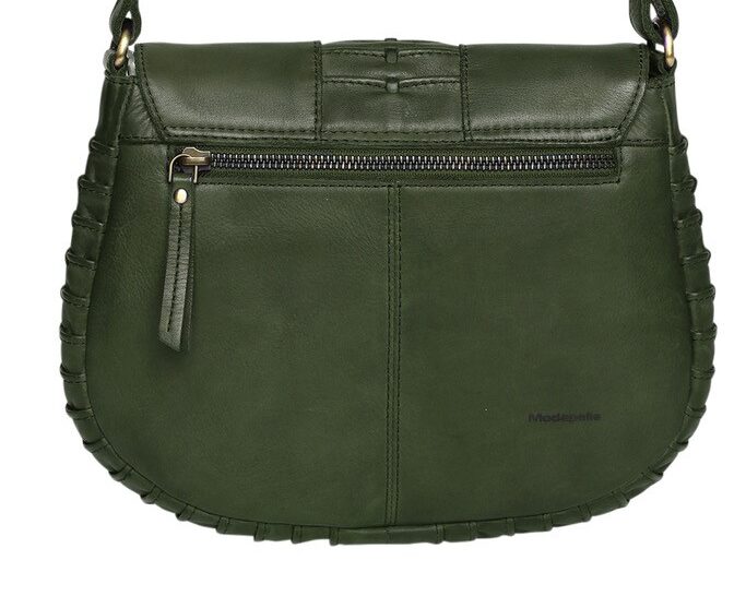 Ladies Leather Cross Body Bag Style 7888 Olive